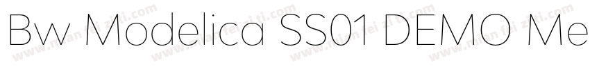 Bw Modelica SS01 DEMO Medium Expand字体转换